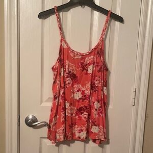 Torrid Coral Floral Camisole Top